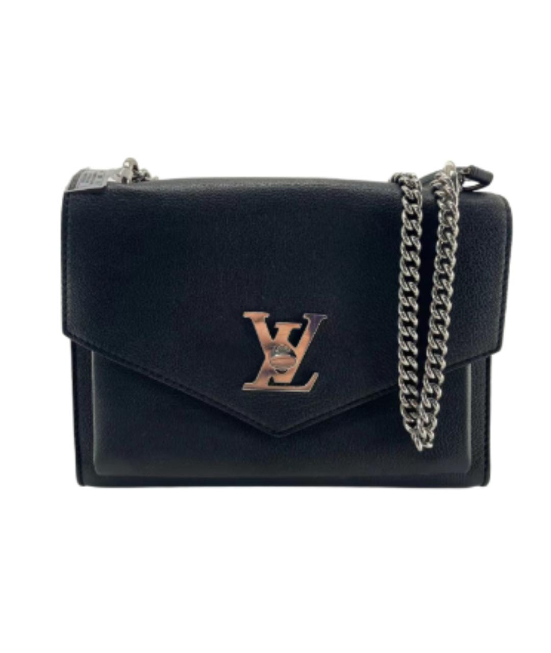 LOUIS VUITTON Черная кожаная сумка через плечо, фото 1