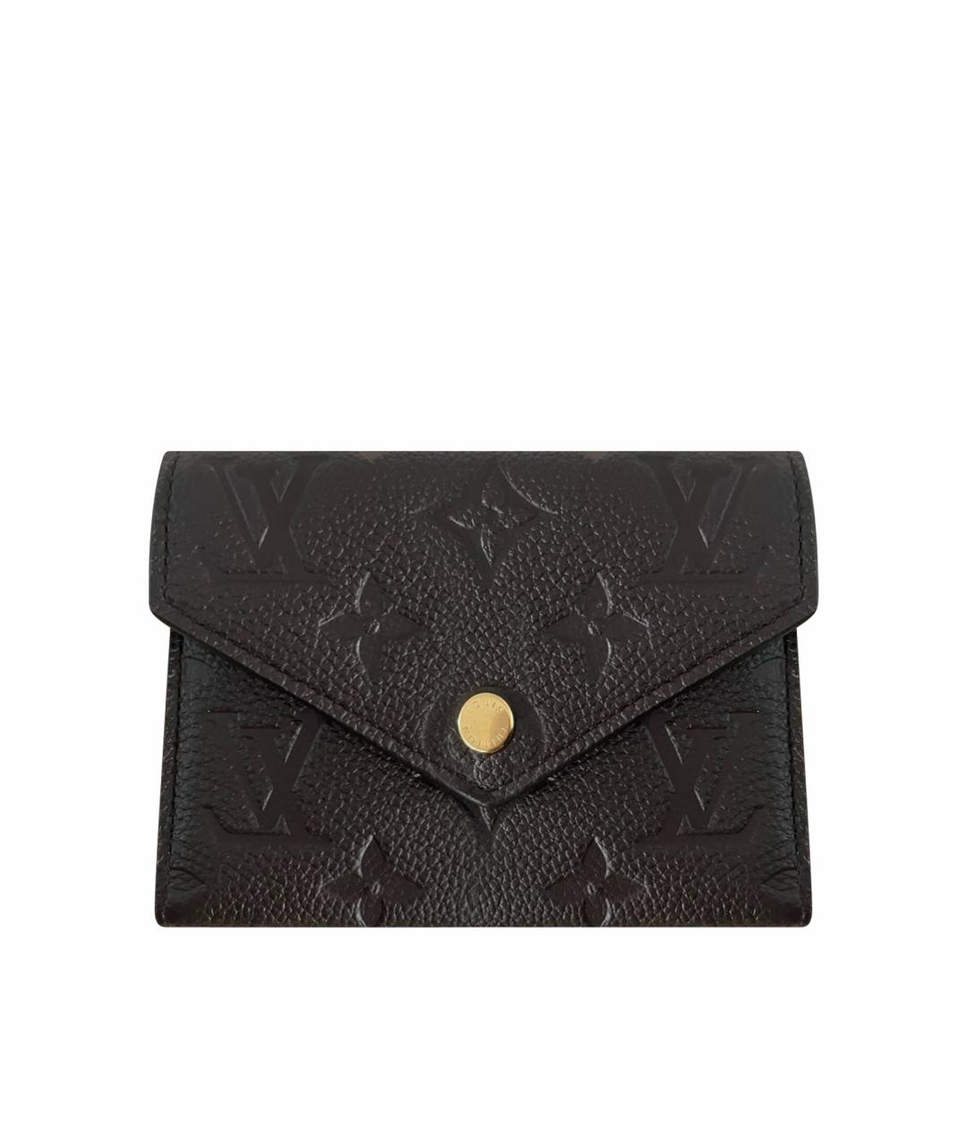 LOUIS VUITTON Коричневый кожаный кошелек, фото 1