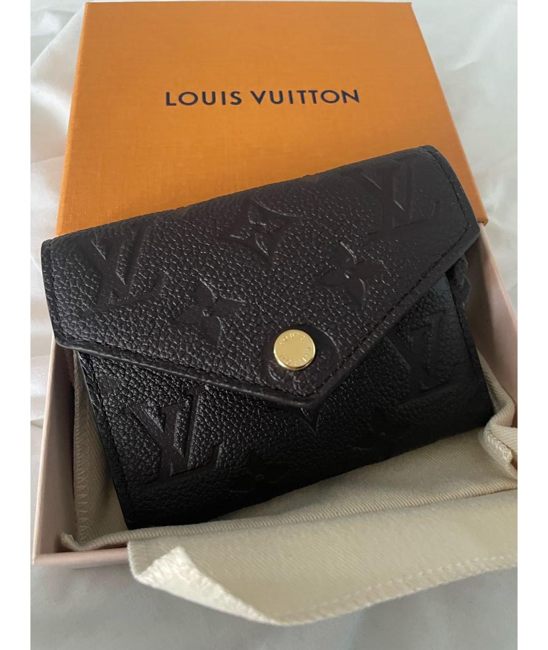 LOUIS VUITTON Коричневый кожаный кошелек, фото 2