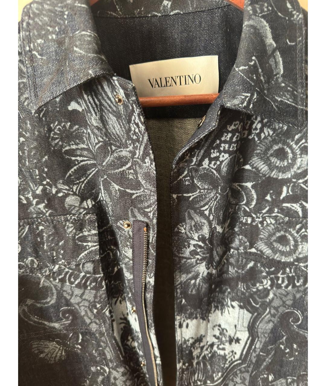 VALENTINO Синяя хлопковая куртка, фото 3