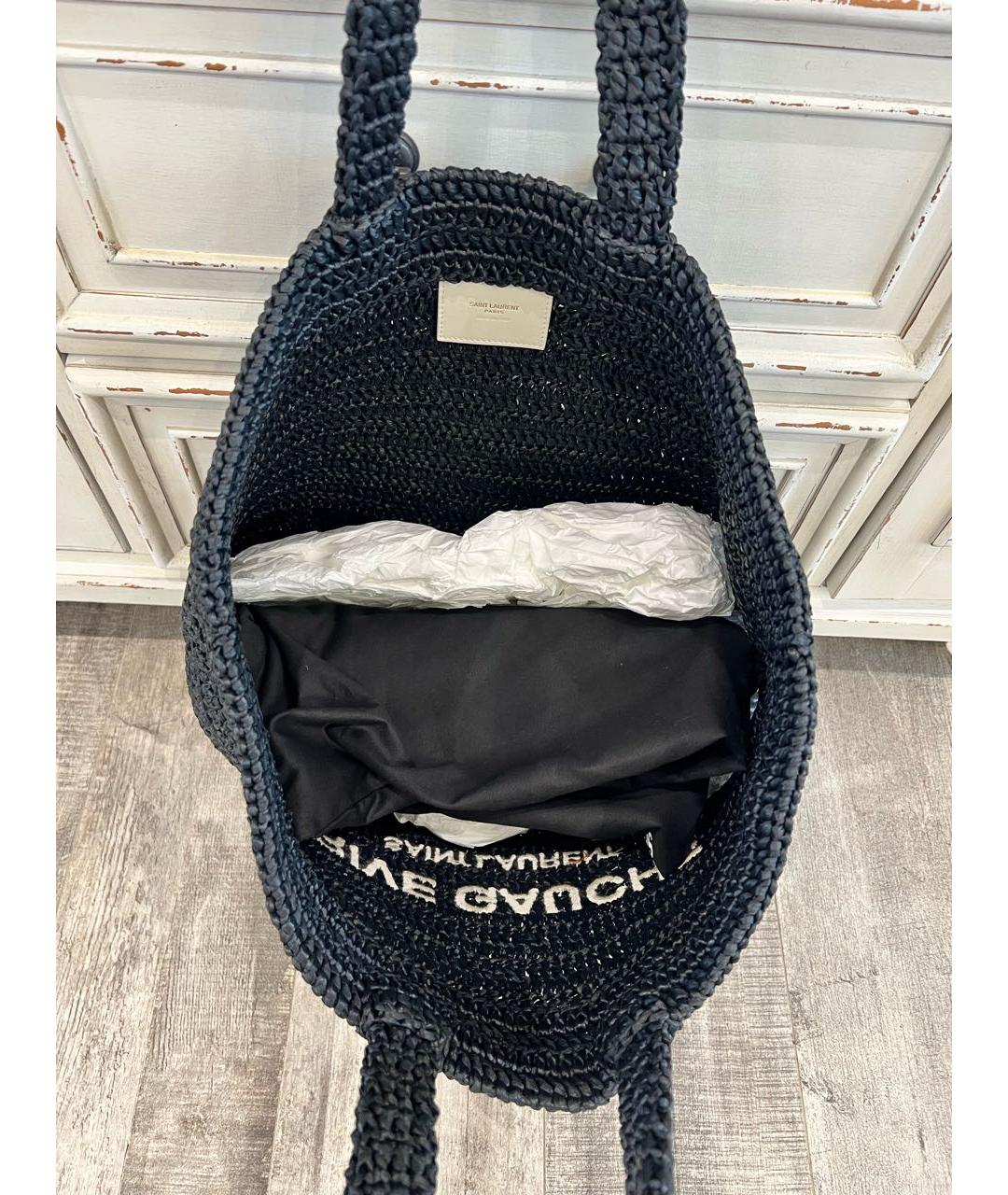 SAINT LAURENT Черная сумка тоут, фото 4