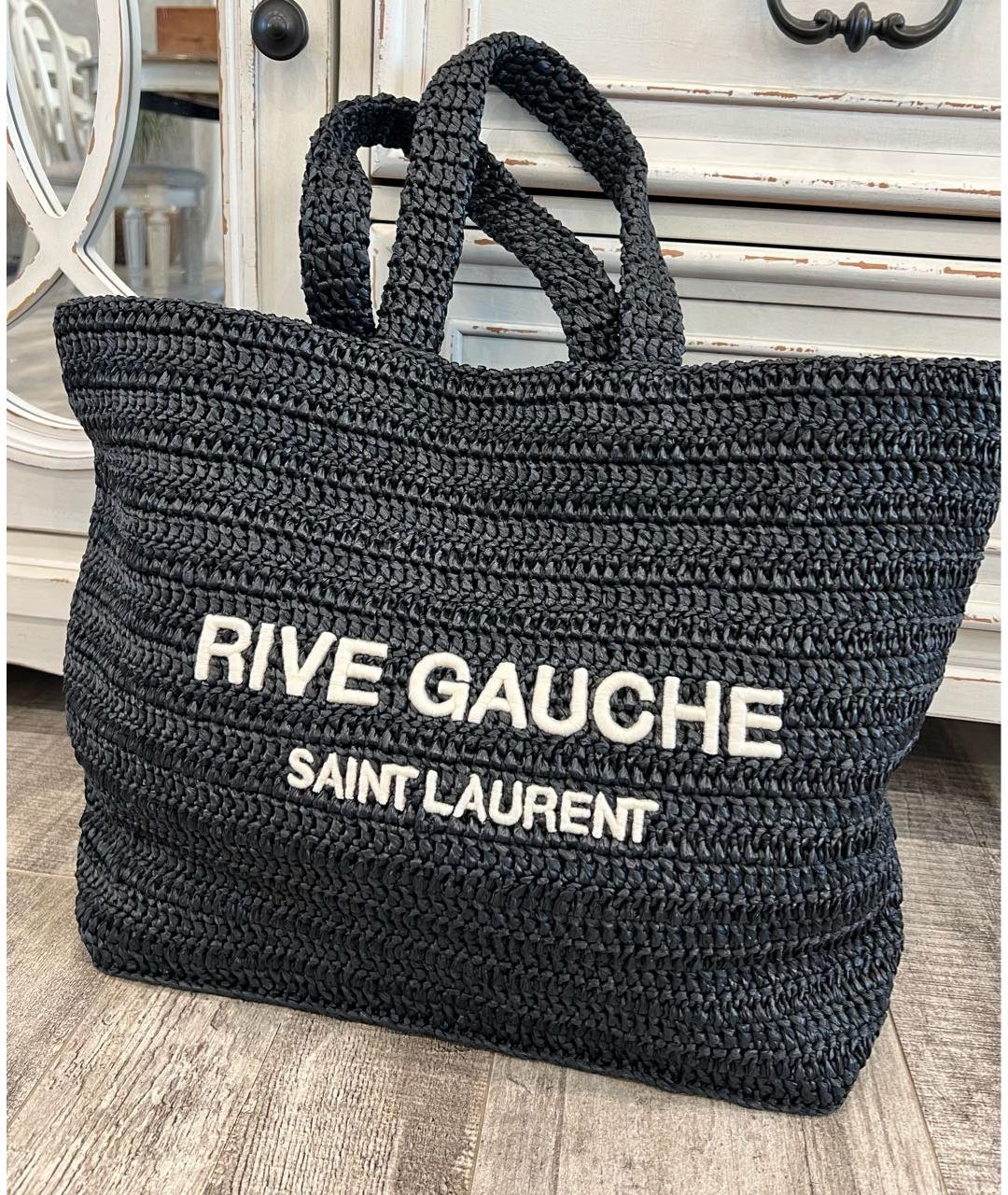 SAINT LAURENT Черная сумка тоут, фото 2