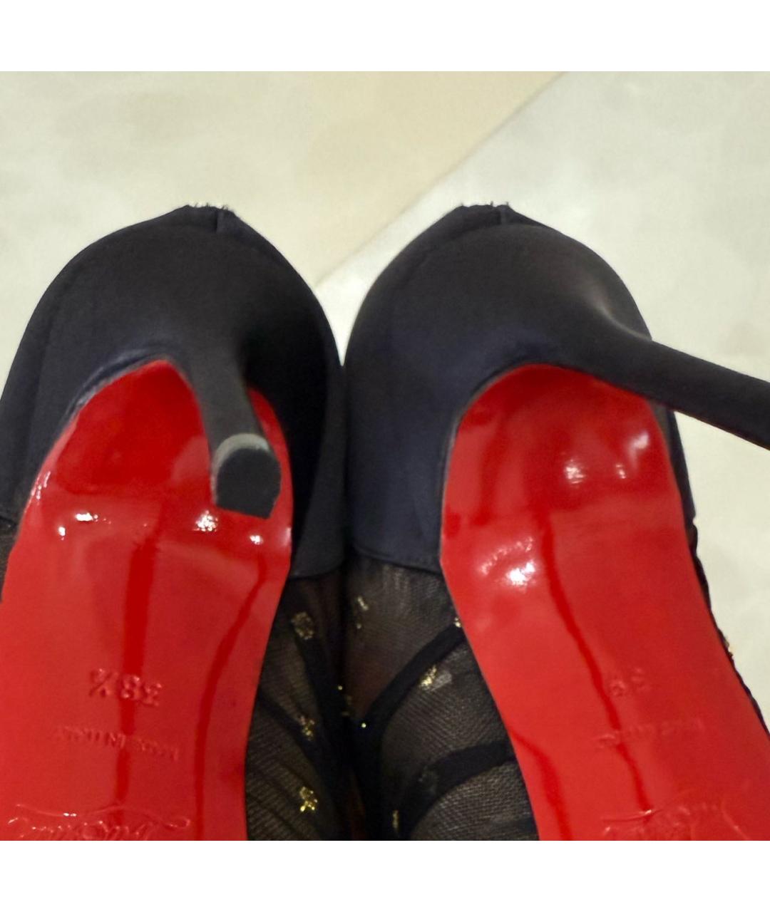 CHRISTIAN LOUBOUTIN Черные босоножки, фото 5