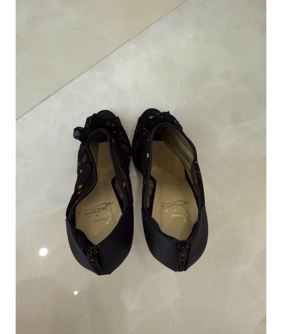 CHRISTIAN LOUBOUTIN Черные босоножки, фото 3
