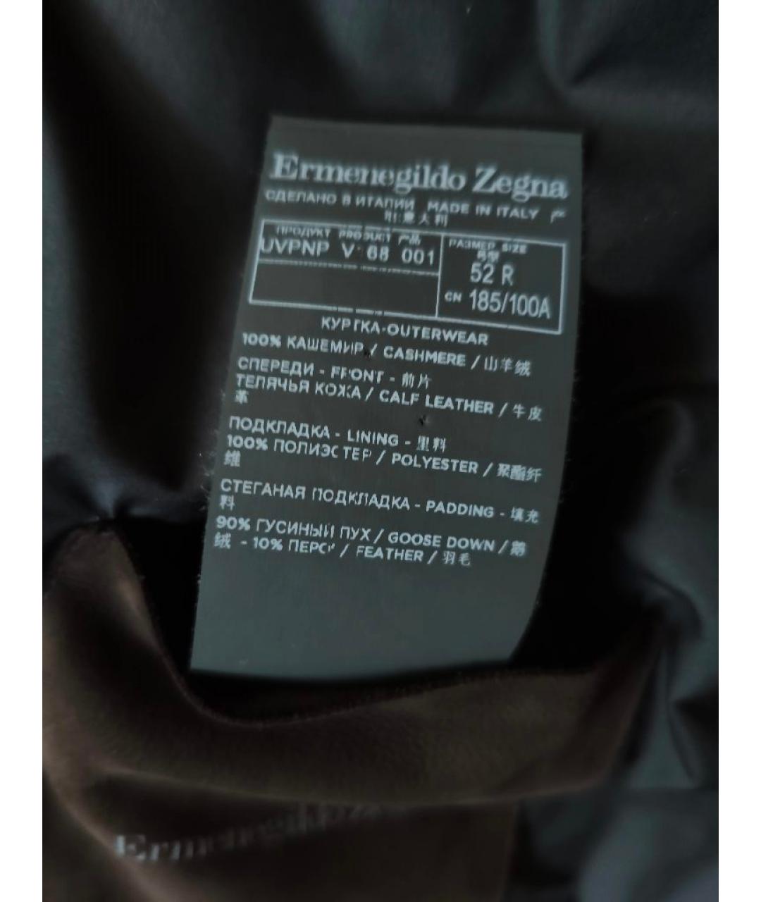 ERMENEGILDO ZEGNA Черная кашемировая куртка, фото 5