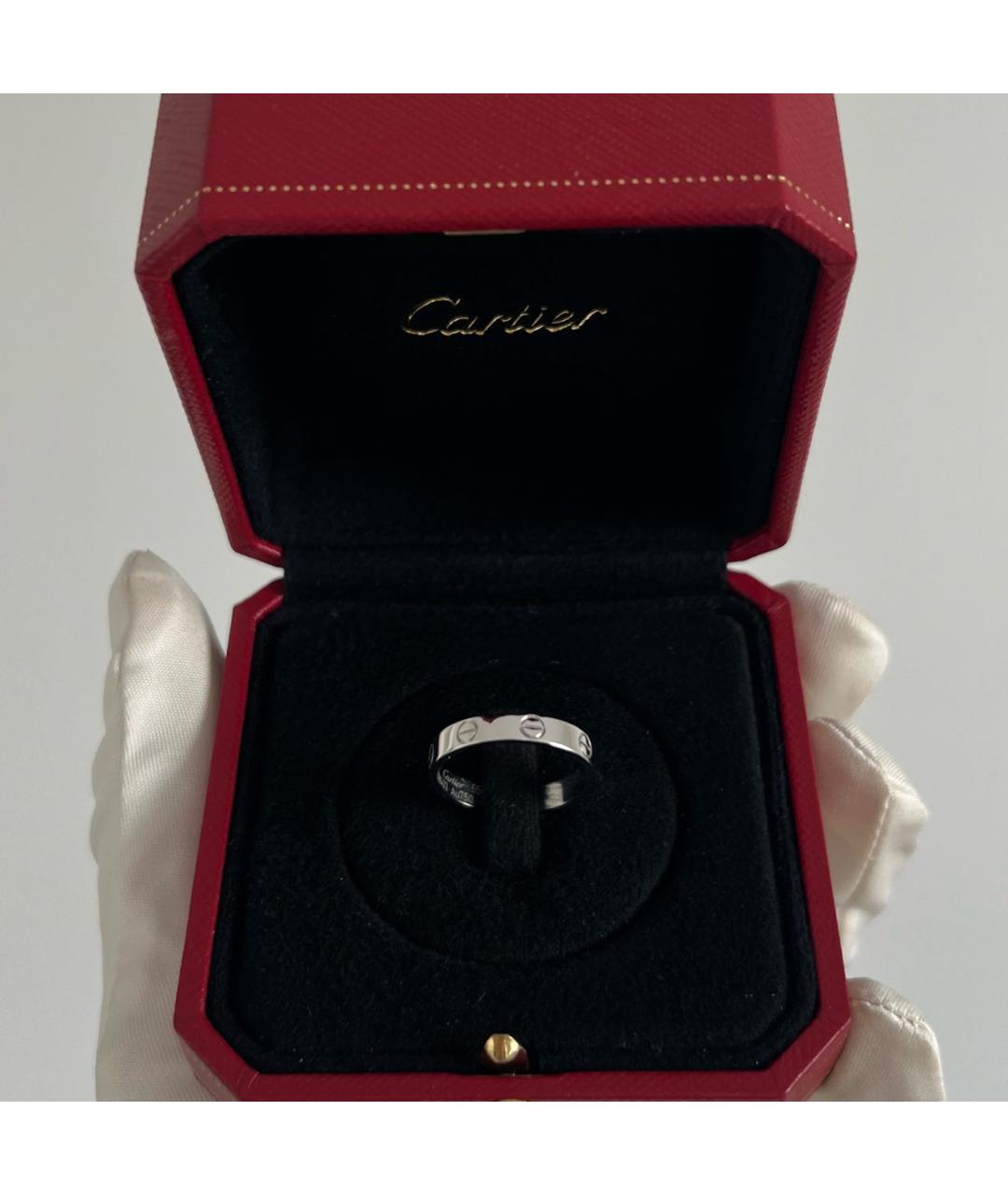 CARTIER Черное кольцо из белого золота, фото 6