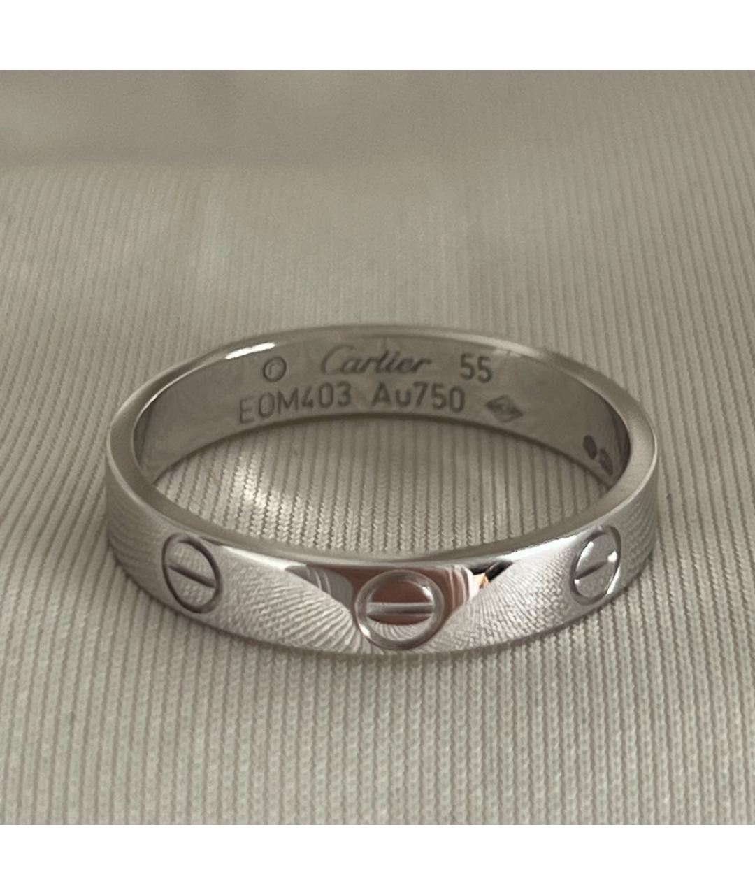 CARTIER Черное кольцо из белого золота, фото 7