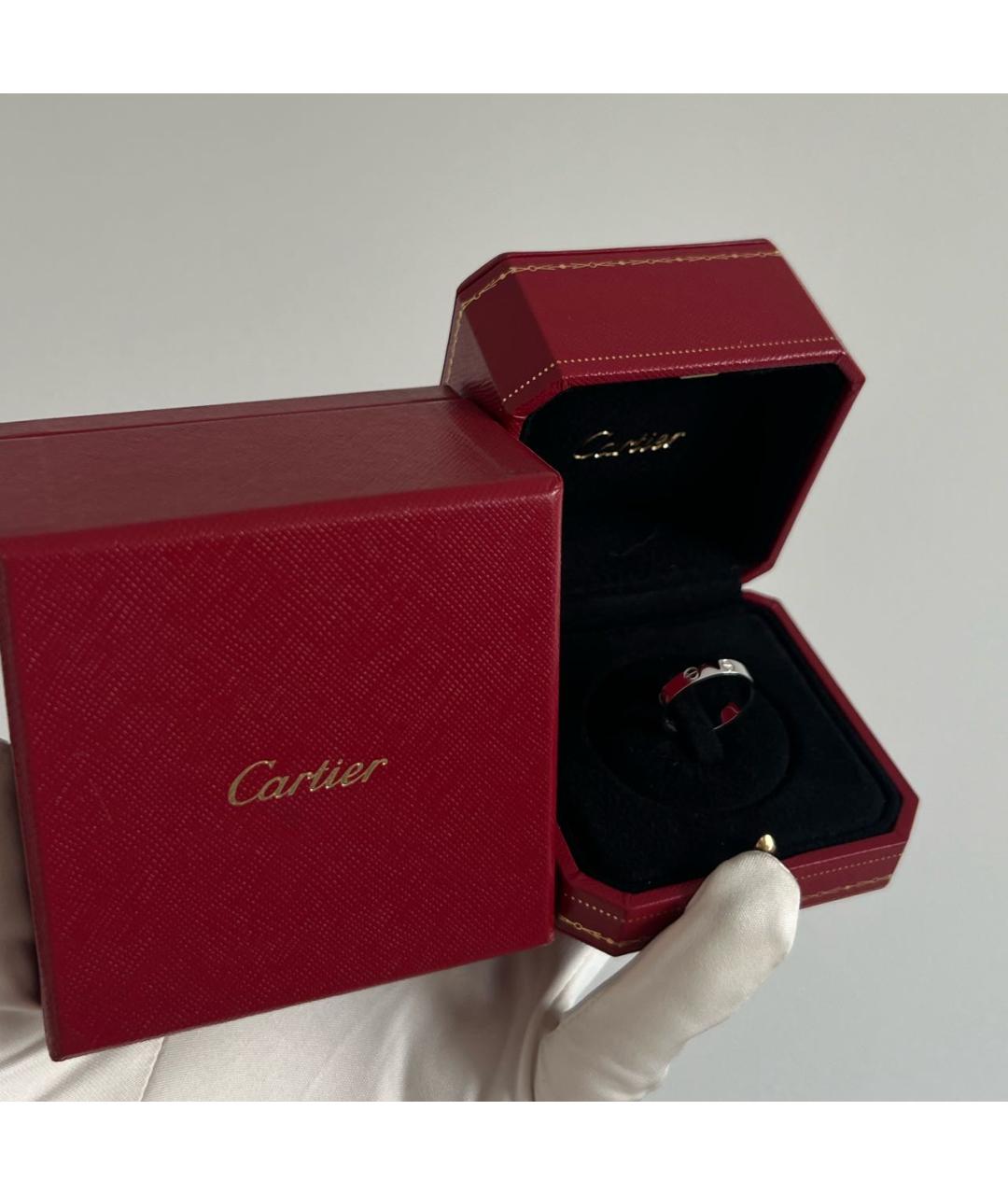 CARTIER Черное кольцо из белого золота, фото 2