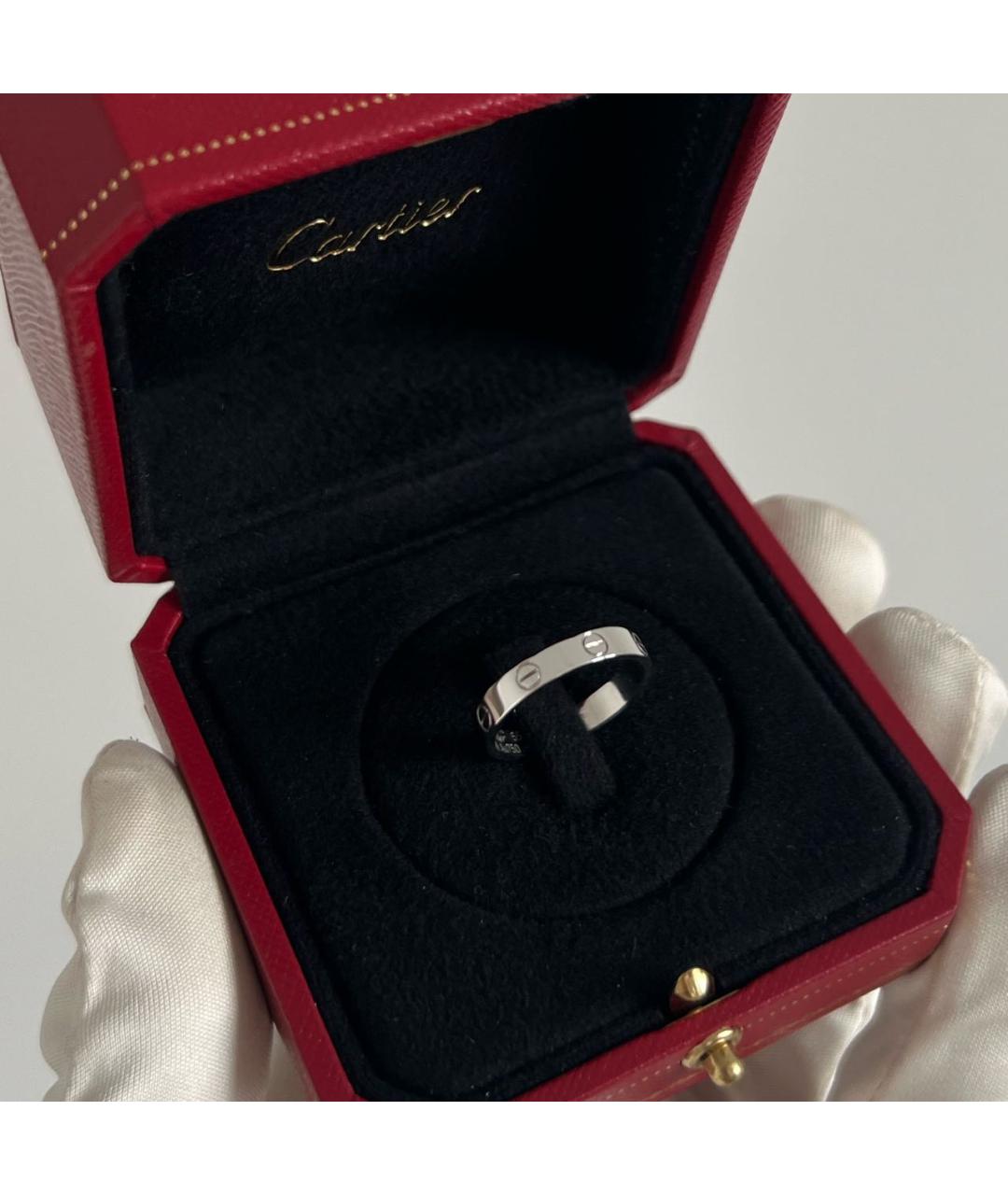 CARTIER Черное кольцо из белого золота, фото 3