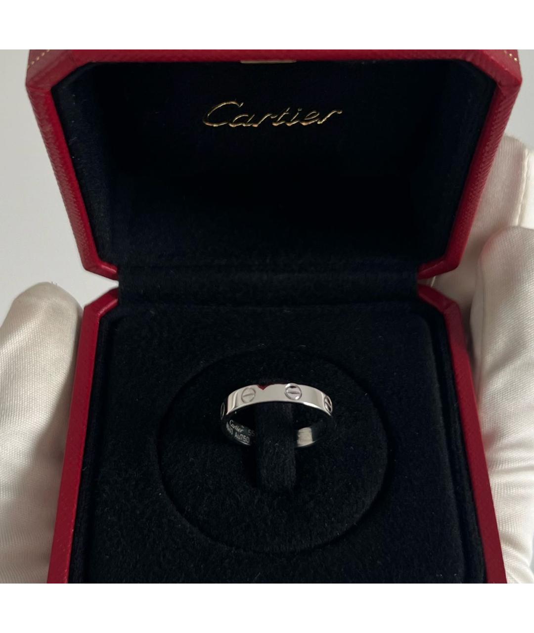 CARTIER Черное кольцо из белого золота, фото 4