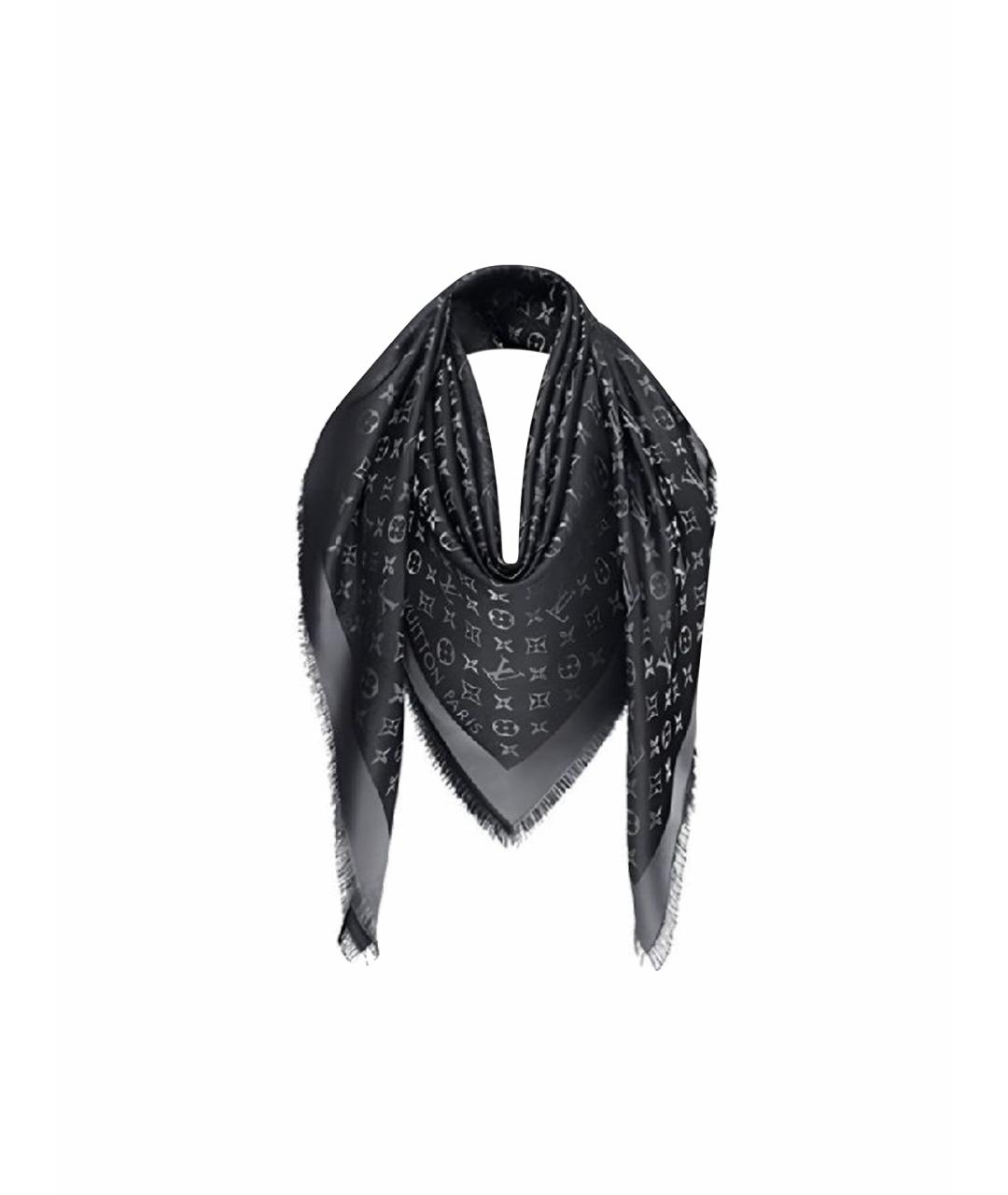LOUIS VUITTON Черный платок, фото 1