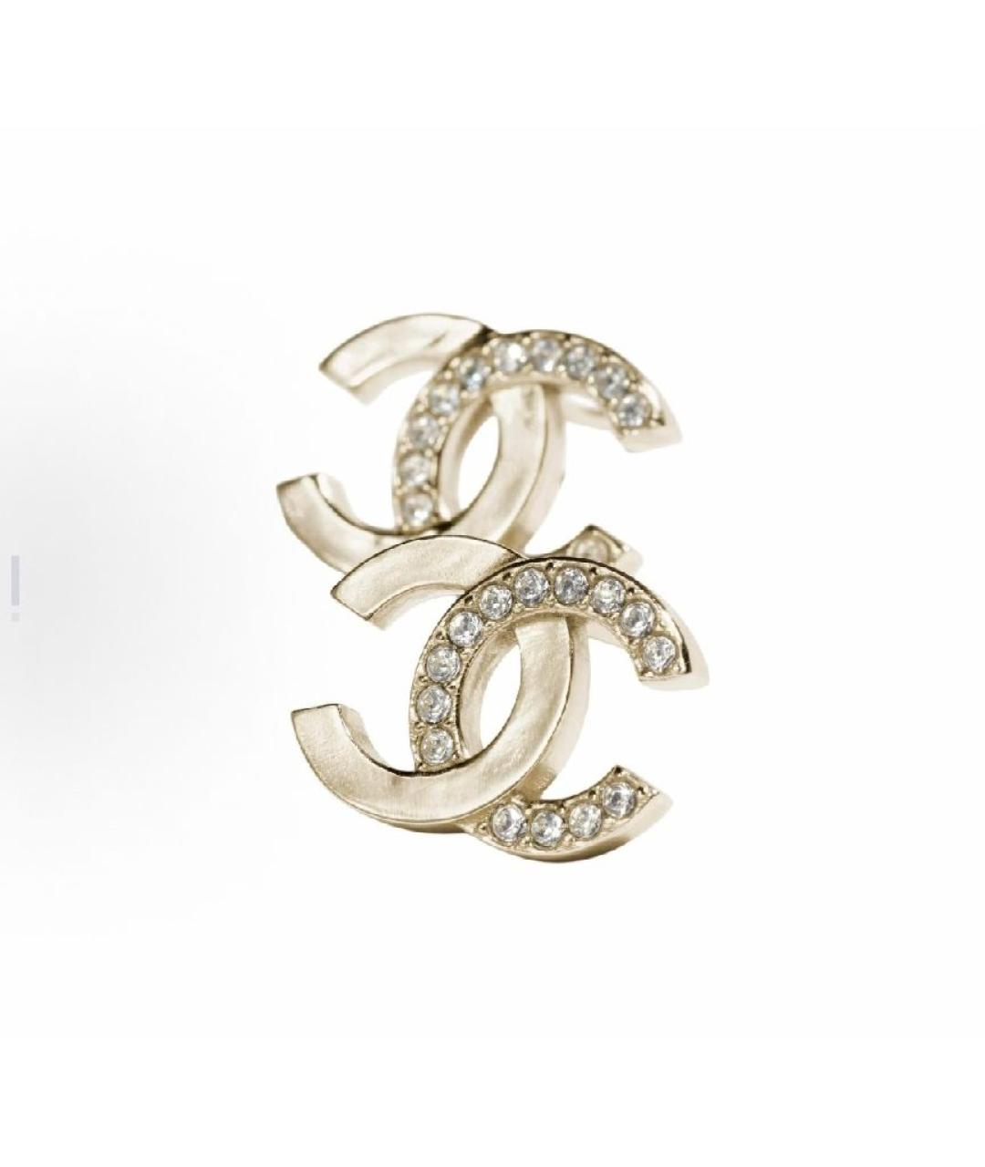 CHANEL Золотые серьги, фото 2