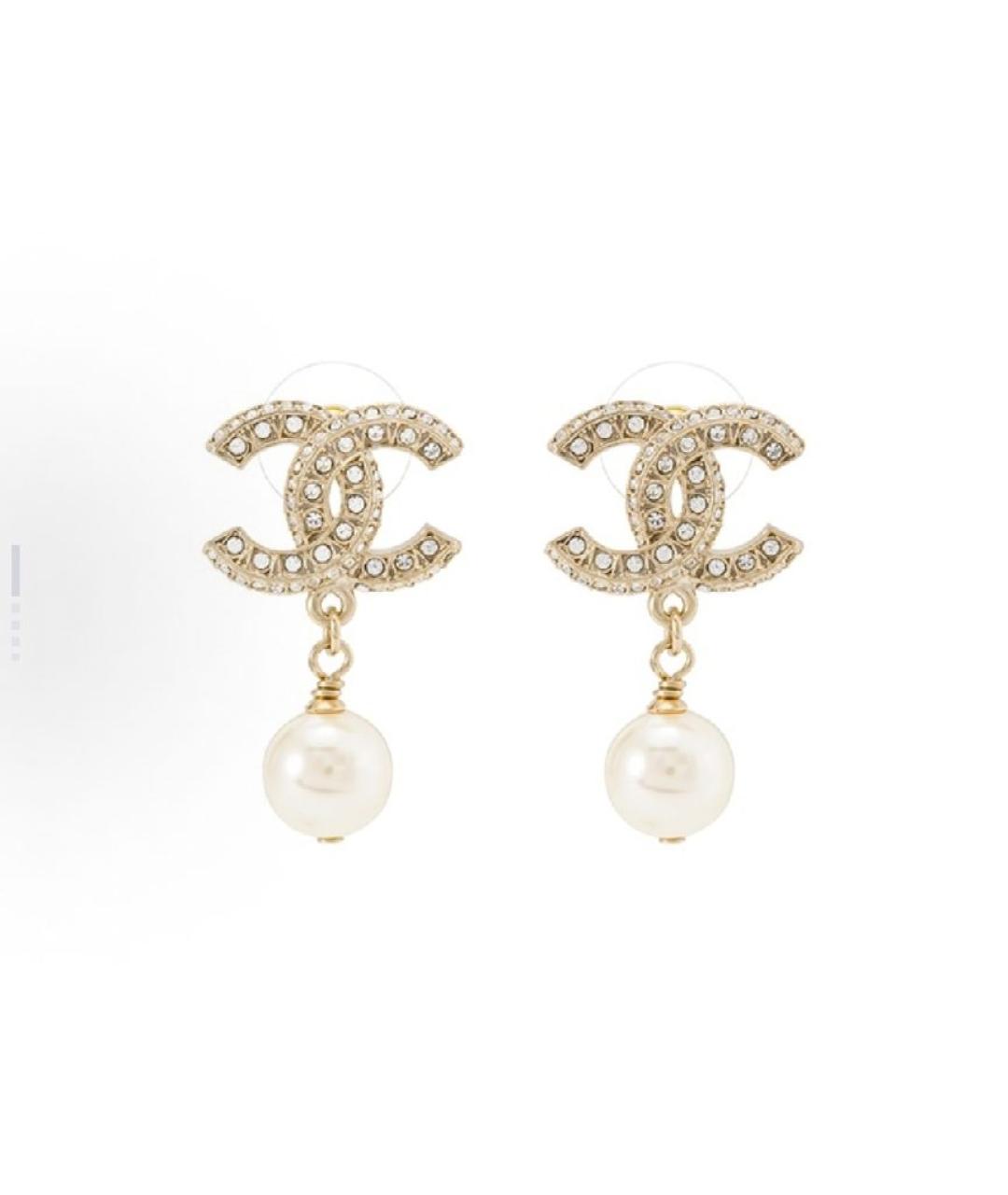 CHANEL Золотые серьги, фото 4