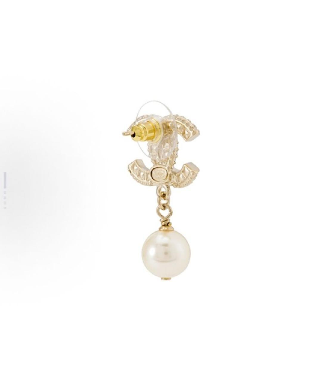 CHANEL Золотые серьги, фото 2