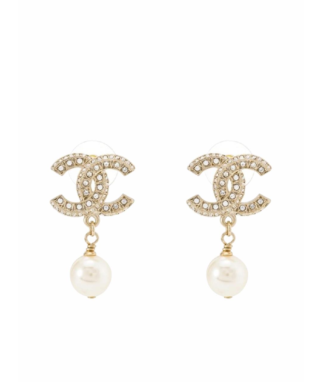 CHANEL Золотые серьги, фото 1