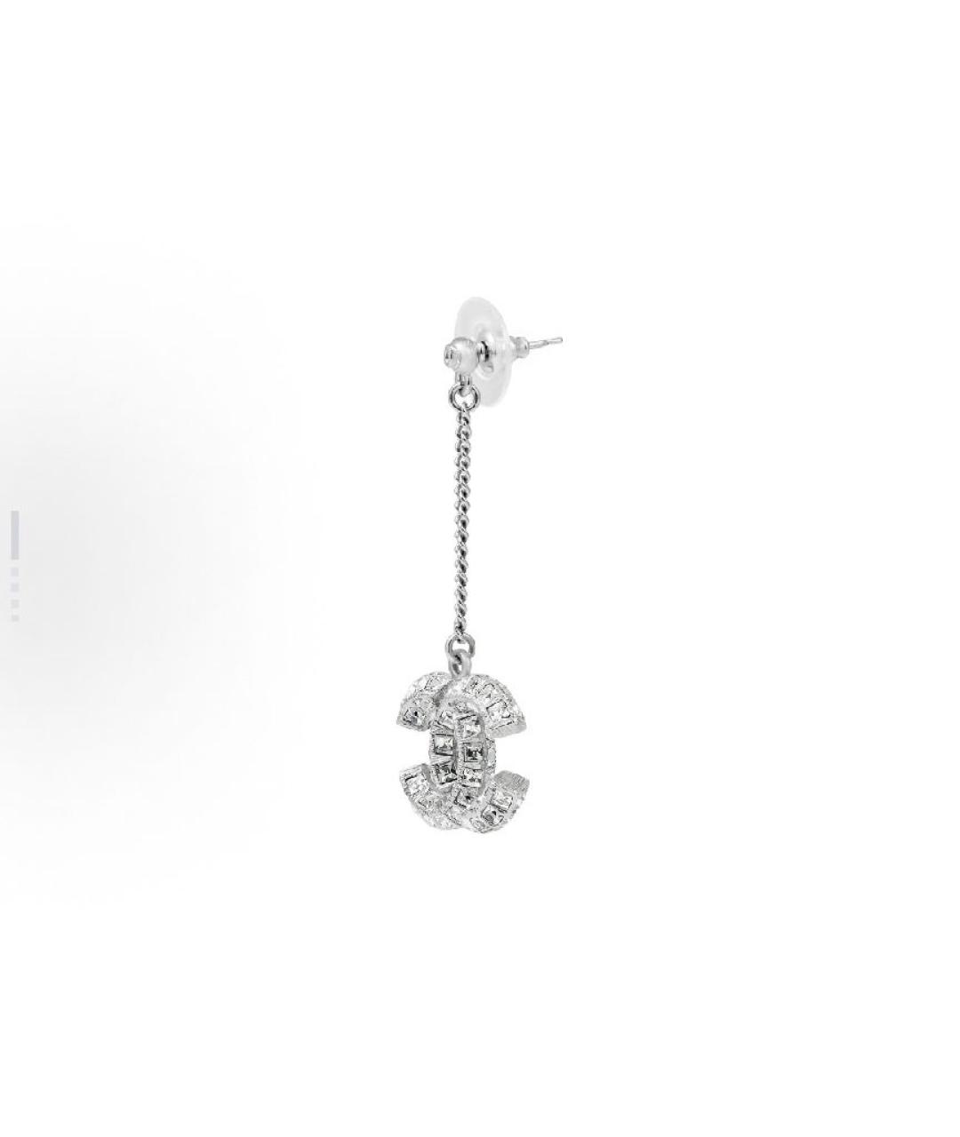 CHANEL Серебряные серьги, фото 2