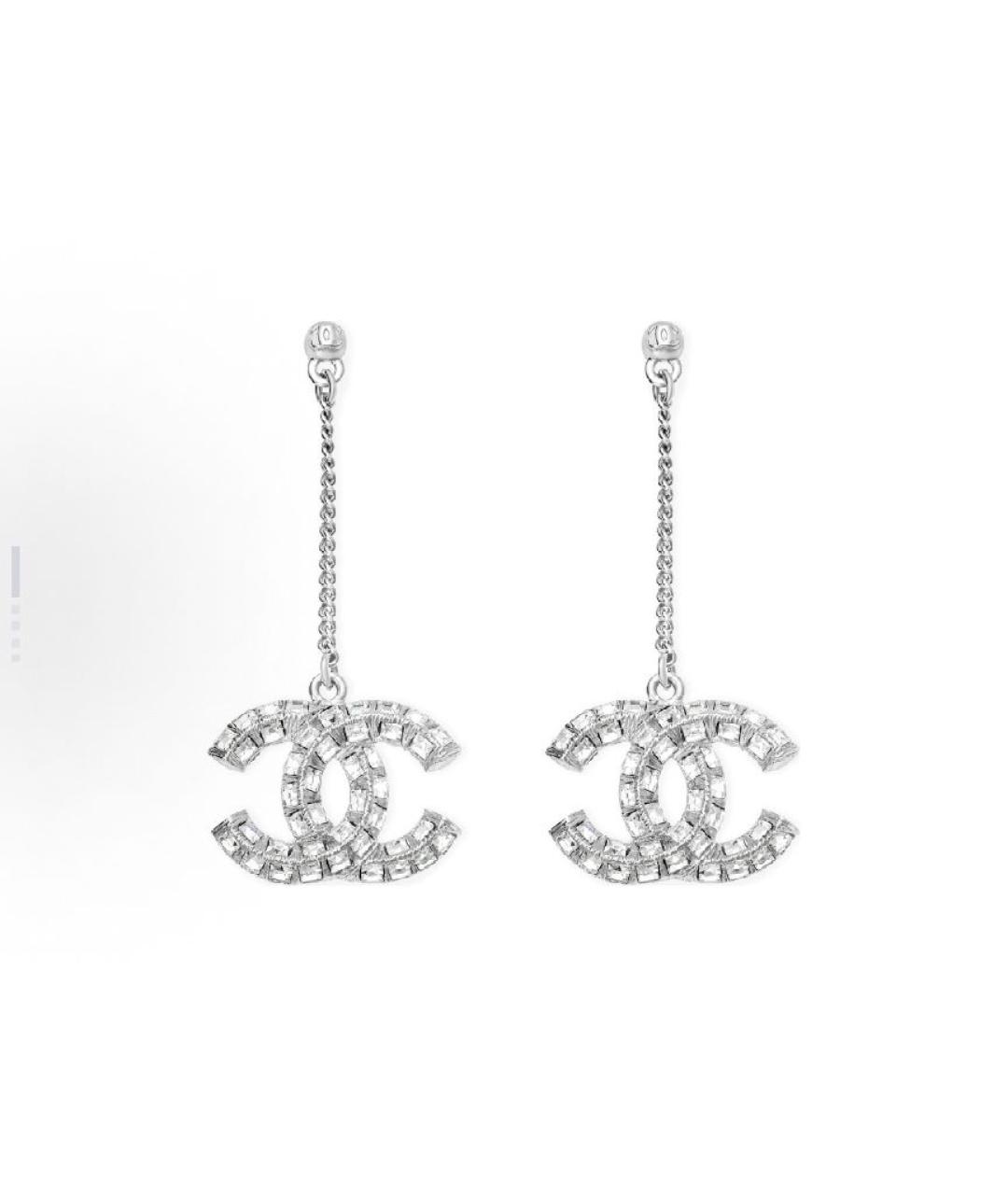 CHANEL Серебряные серьги, фото 3