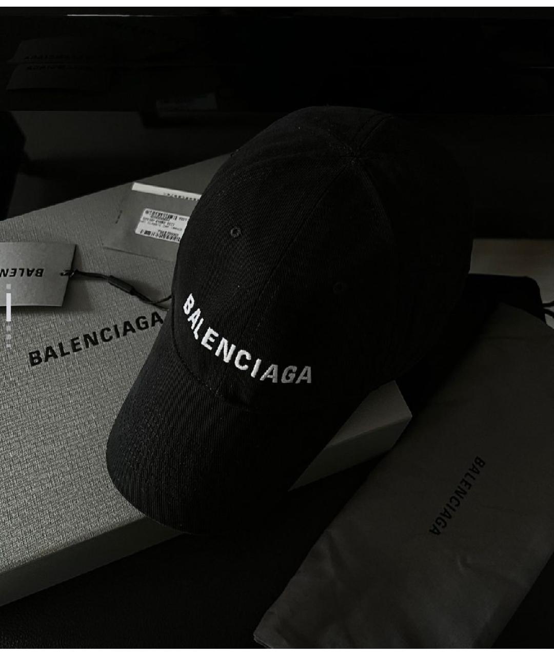 BALENCIAGA Черная кепка/бейсболка, фото 3