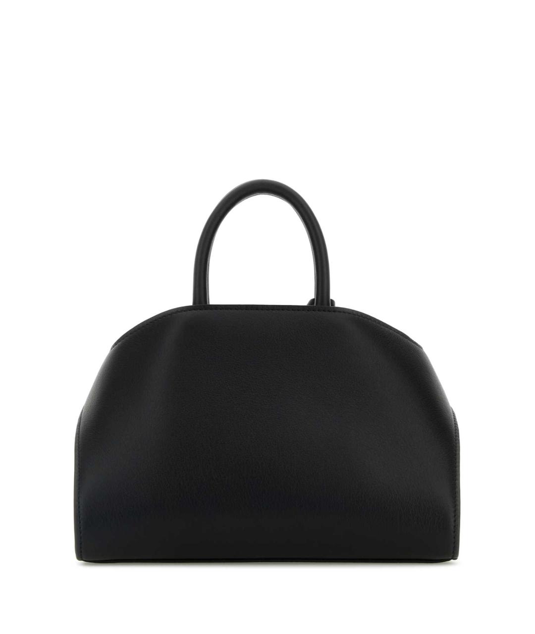 FERRAGAMO Черная кожаная сумка тоут, фото 3