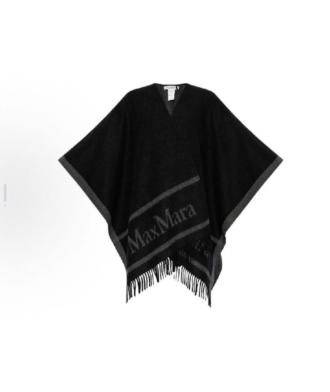 MAX MARA Черный платок, фото 4