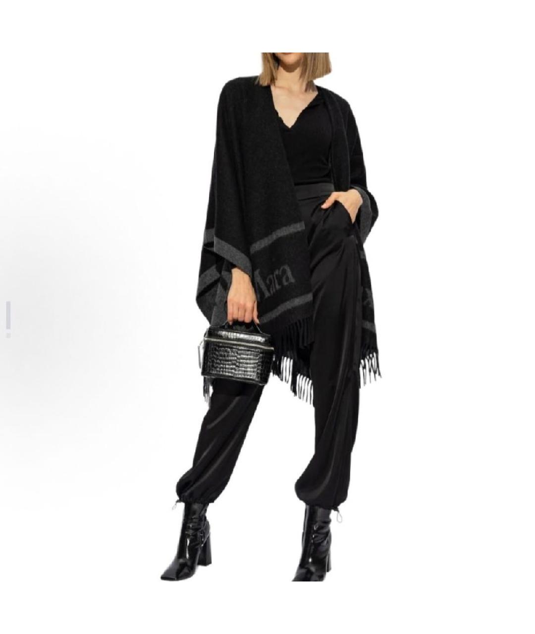 MAX MARA Черный платок, фото 3