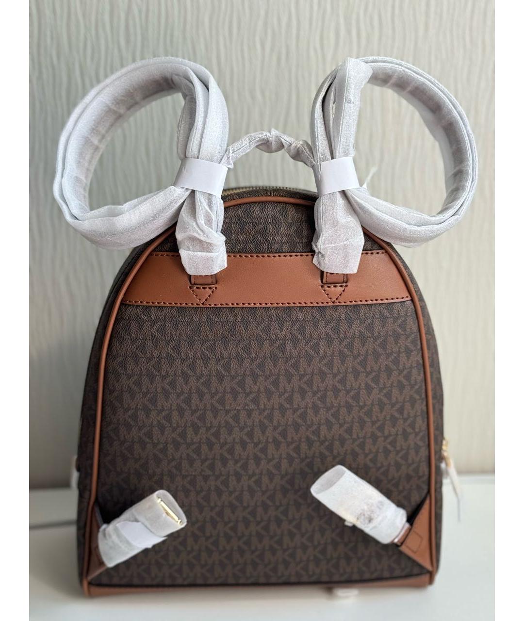 MICHAEL KORS Коричневый кожаный рюкзак, фото 2