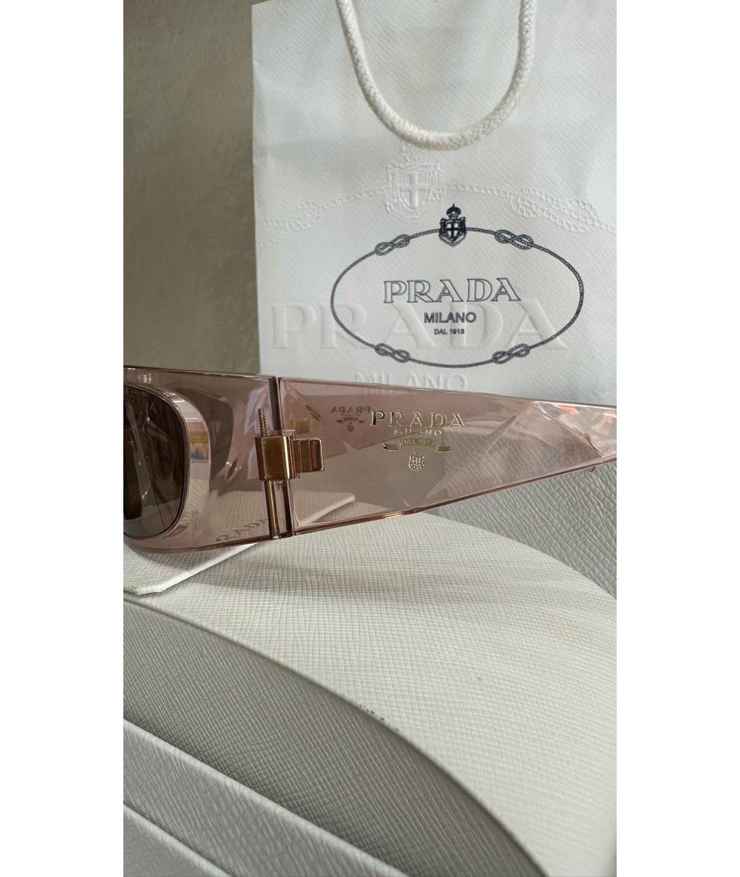 PRADA Розовые солнцезащитные очки, фото 3