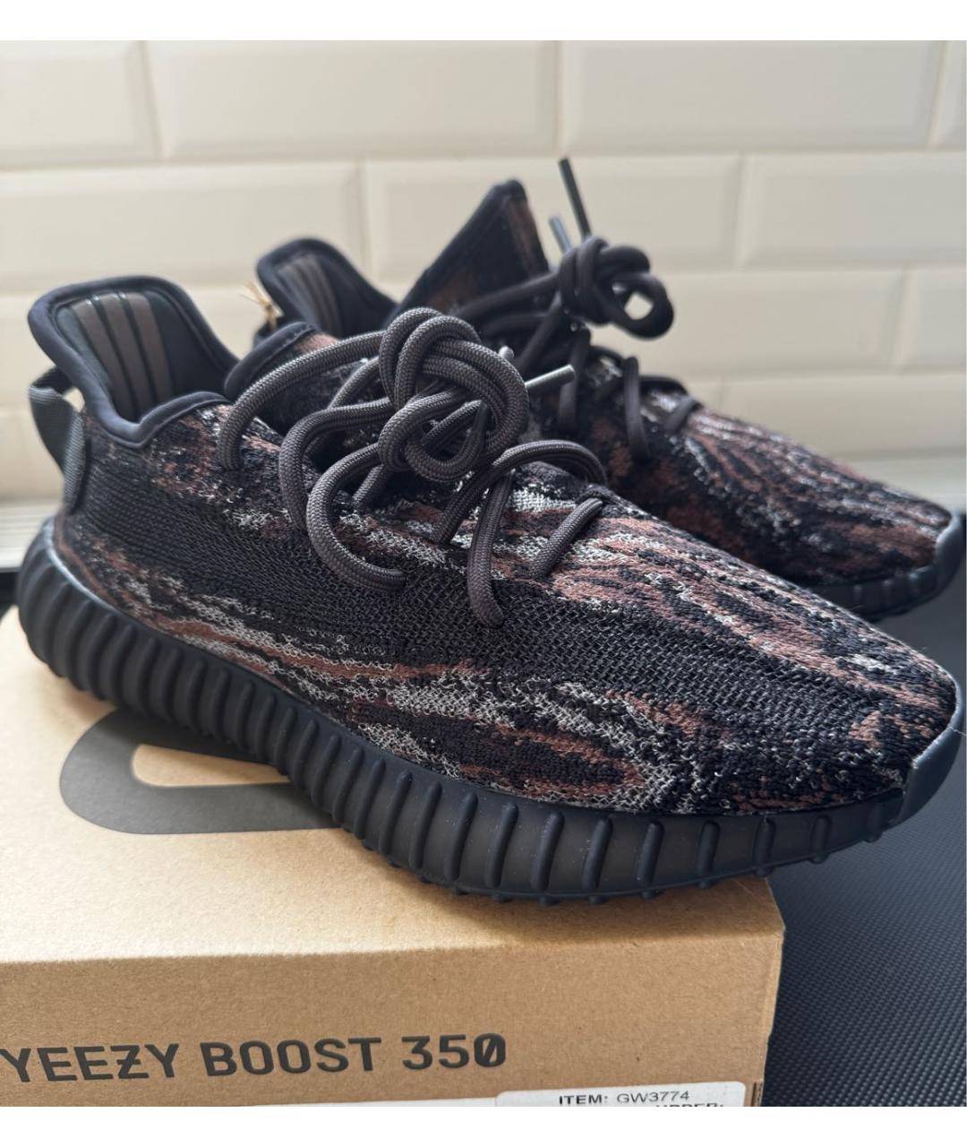 ADIDAS YEEZY Коричневые кроссовки, фото 3