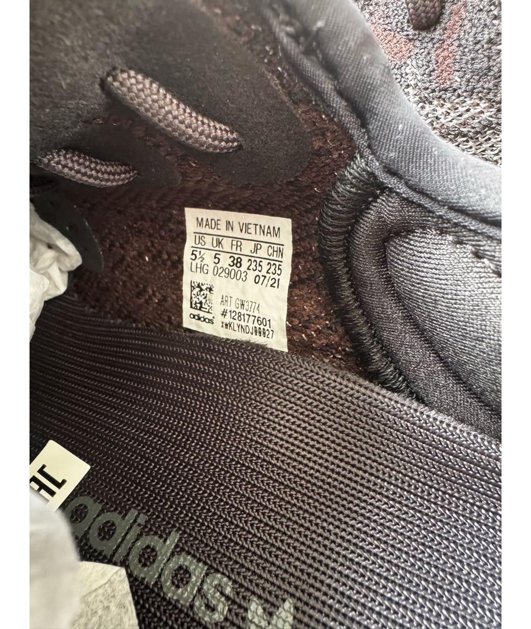 ADIDAS YEEZY Коричневые кроссовки, фото 7