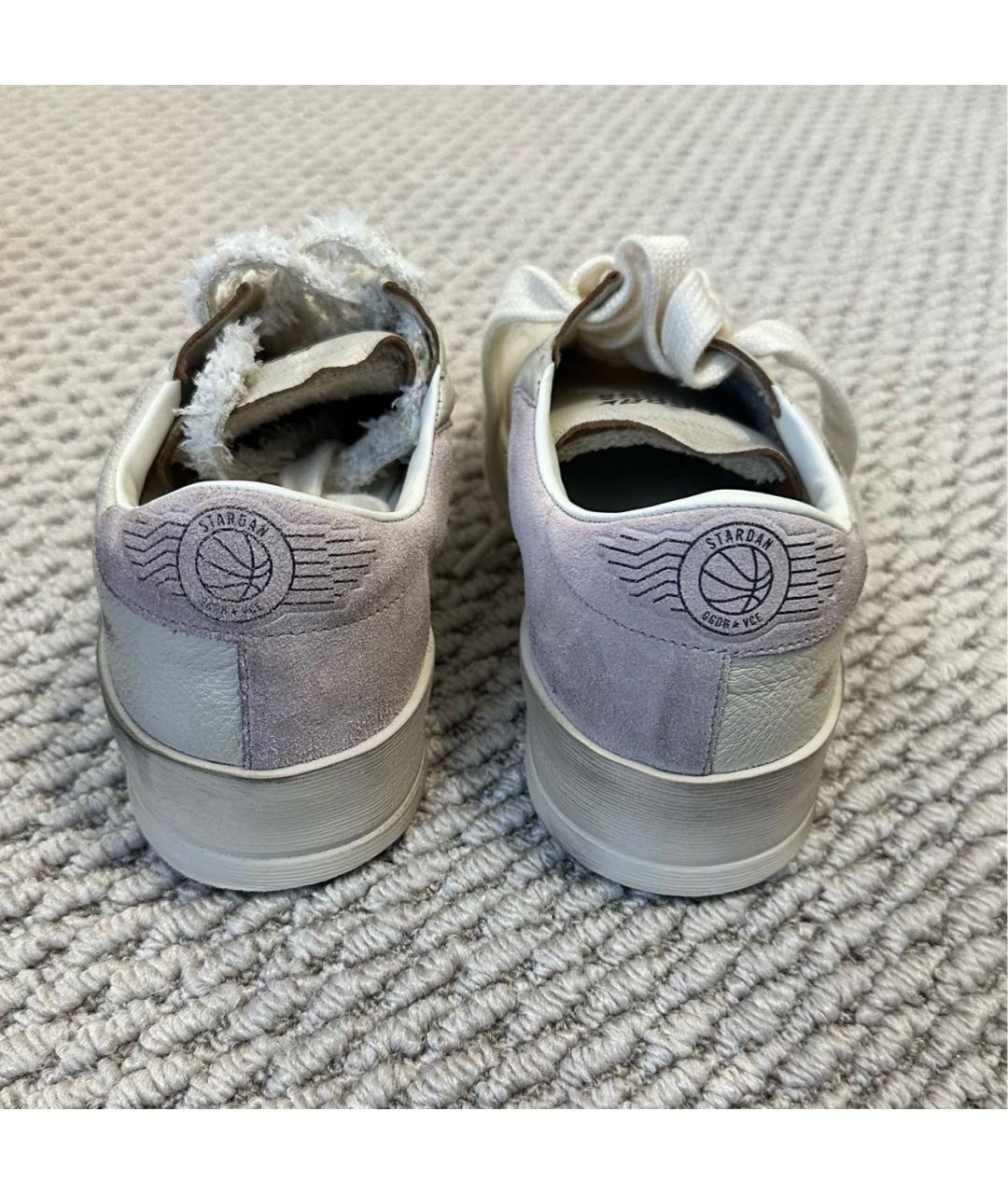 GOLDEN GOOSE DELUXE BRAND Бежевые кожаные кеды, фото 4