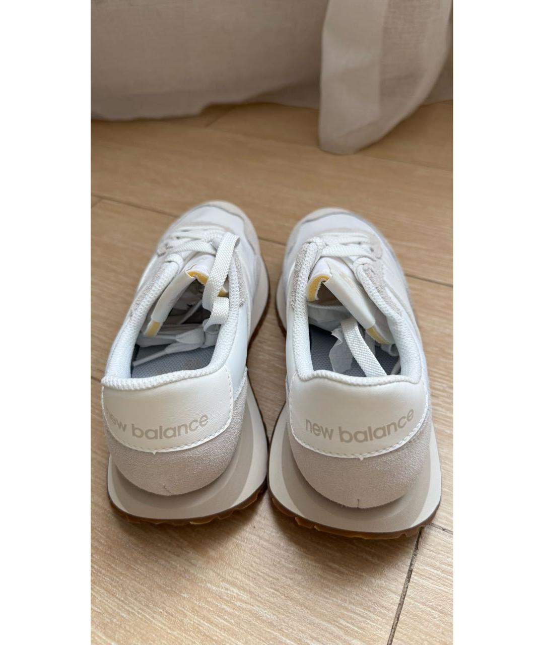 NEW BALANCE Белые текстильные кроссовки, фото 3