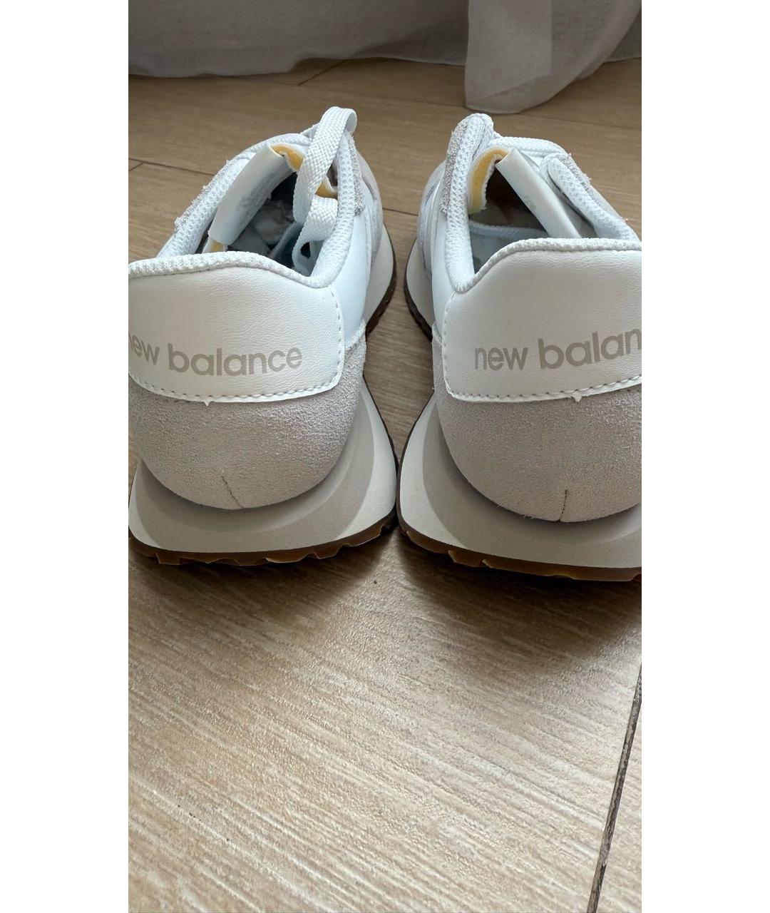 NEW BALANCE Белые текстильные кроссовки, фото 4
