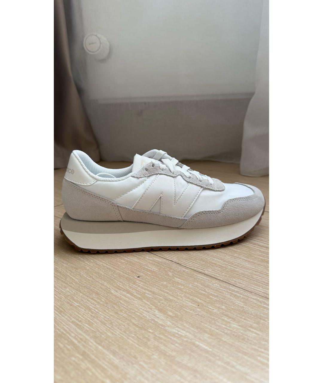 NEW BALANCE Белые текстильные кроссовки, фото 8