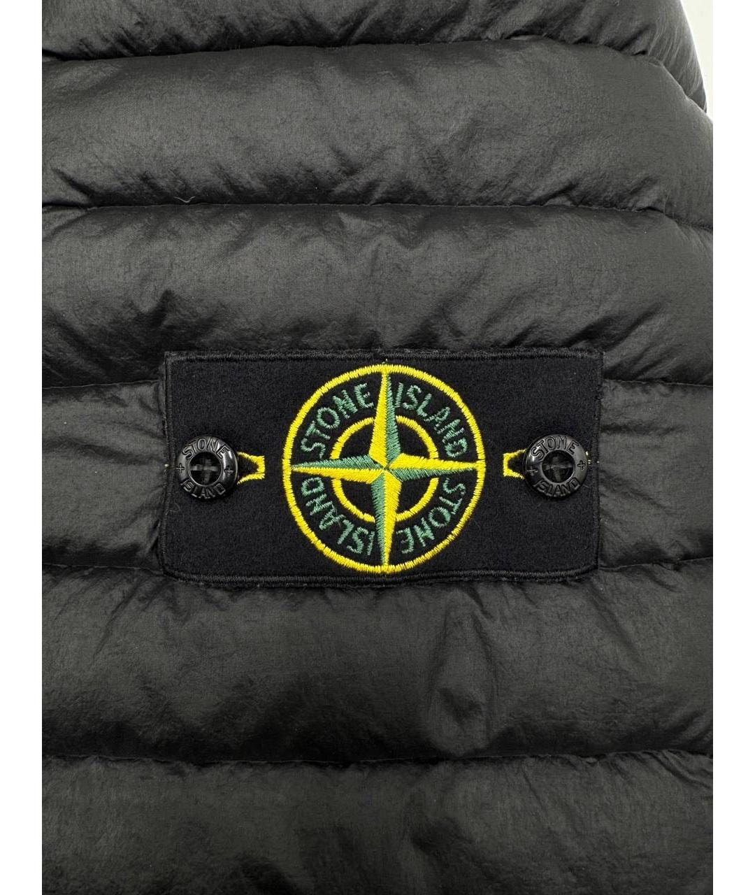 STONE ISLAND Черный пуховик, фото 8
