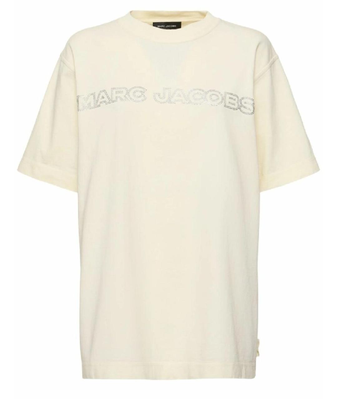 MARC JACOBS Бежевая хлопковая футболка, фото 1
