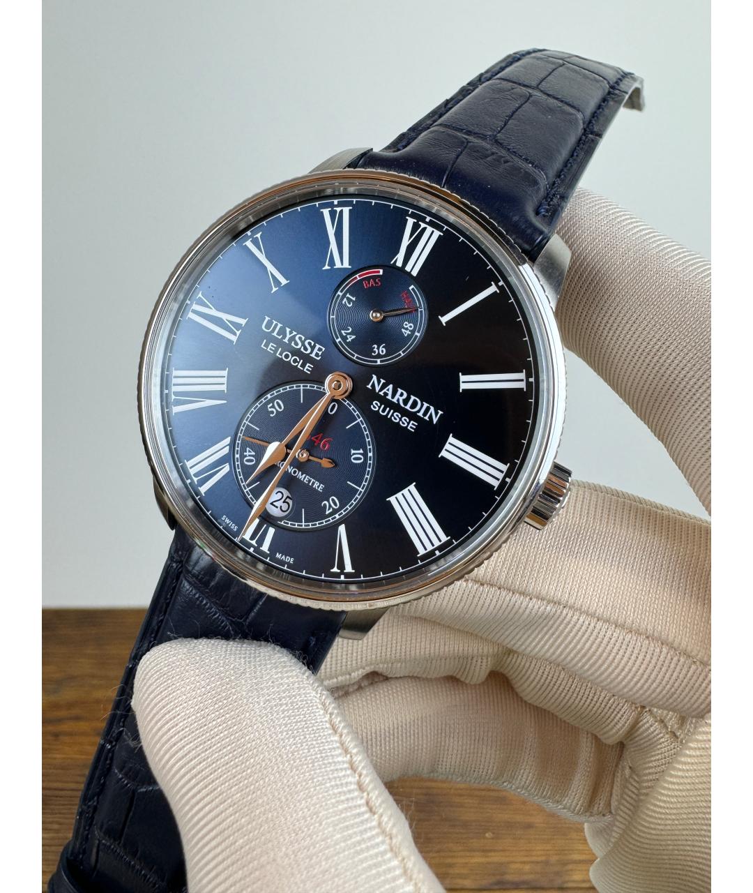 Ulysse Nardin Темно-синие часы, фото 2