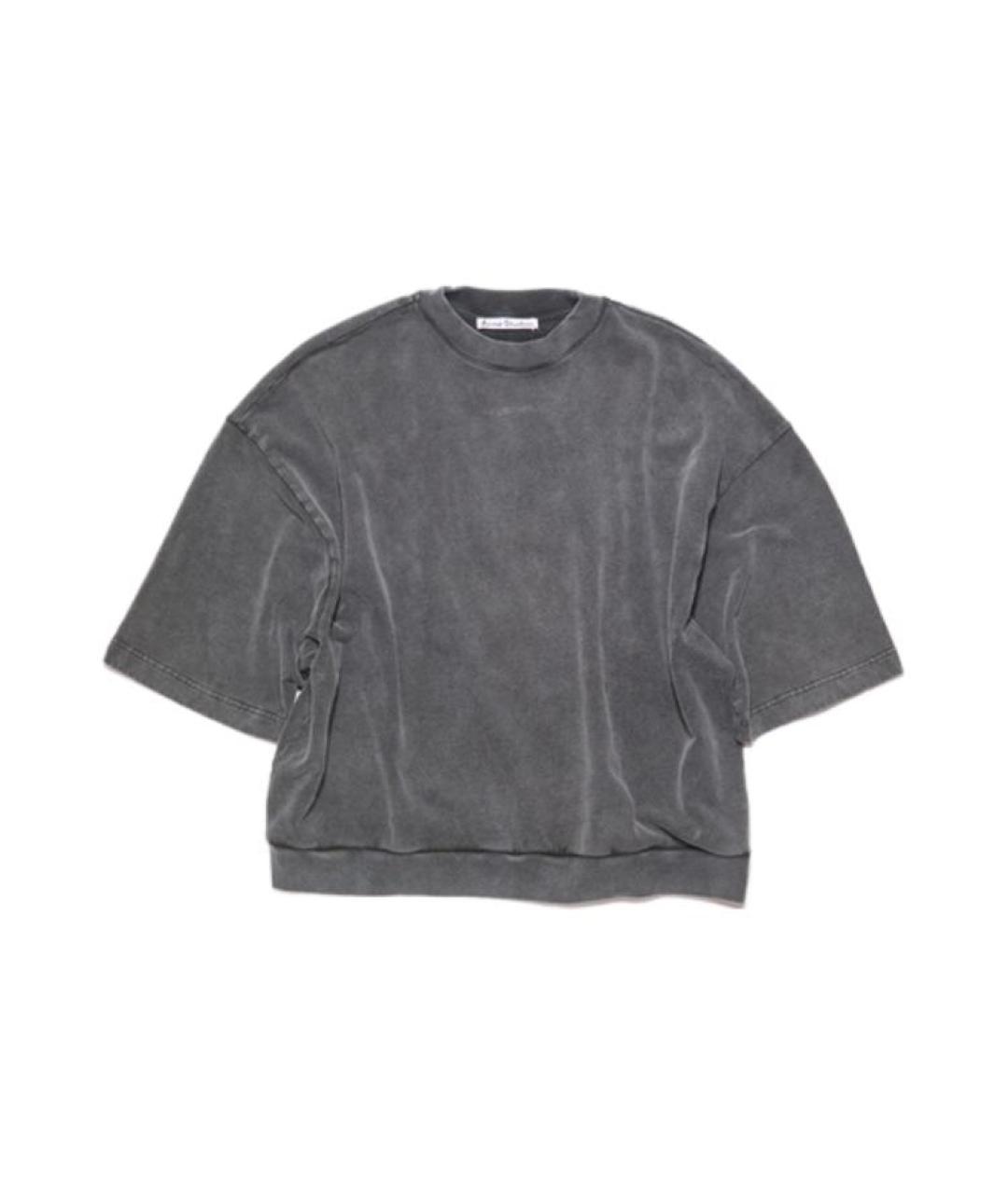 ACNE STUDIOS Черная хлопковая футболка, фото 1