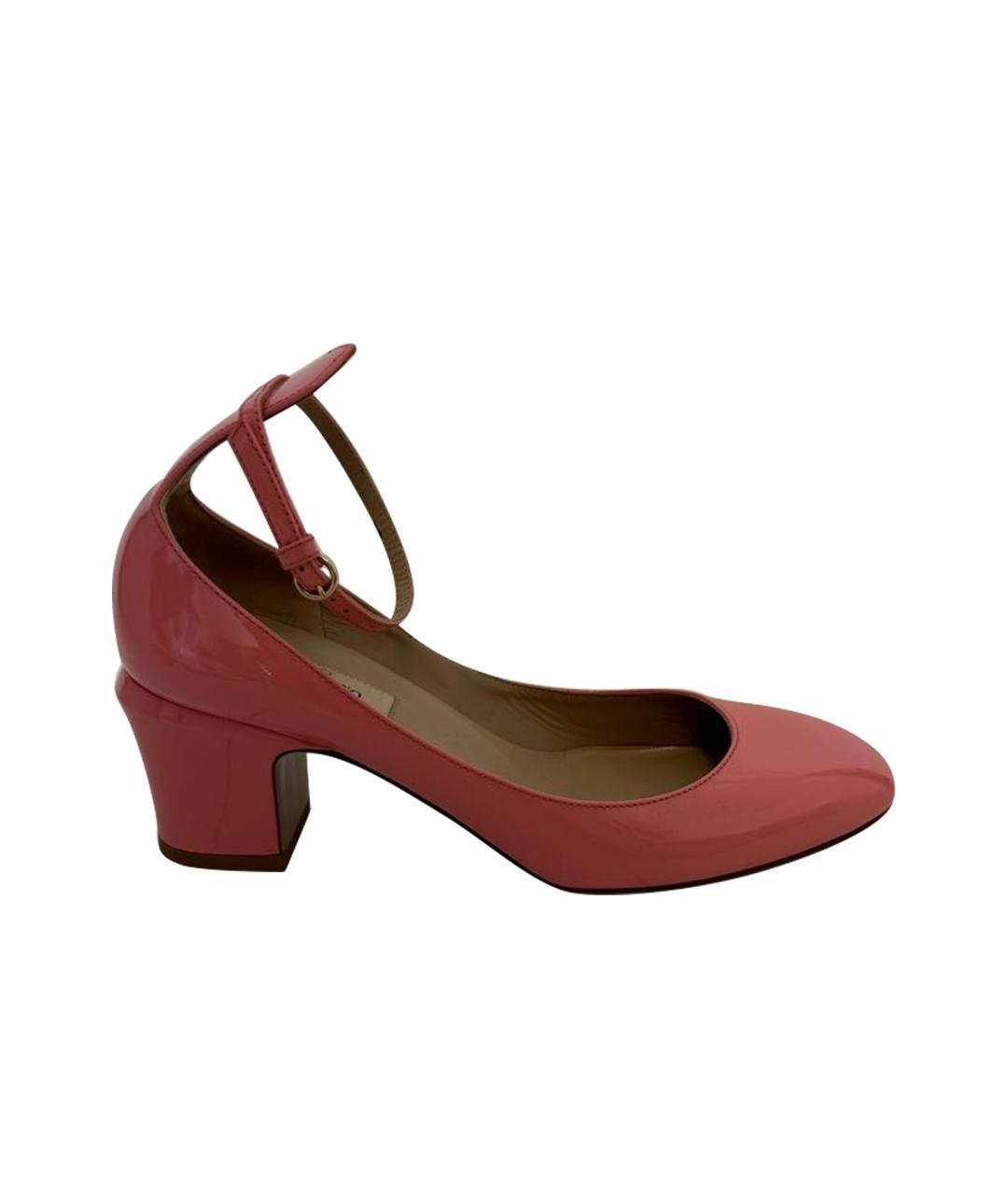 VALENTINO Розовые кожаные туфли, фото 1