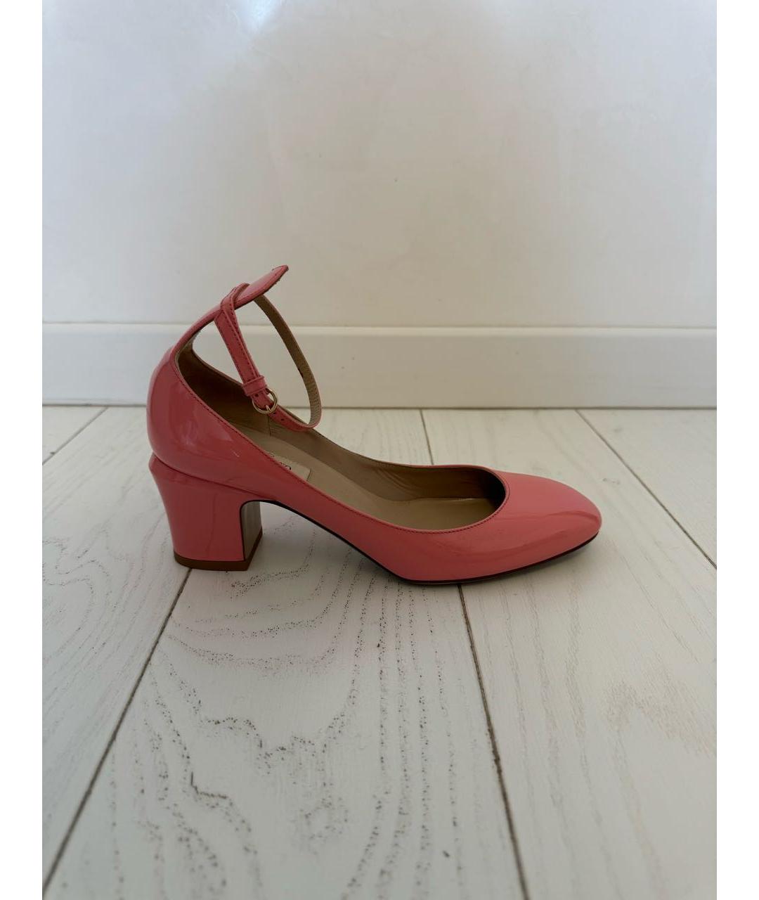 VALENTINO Розовые кожаные туфли, фото 8