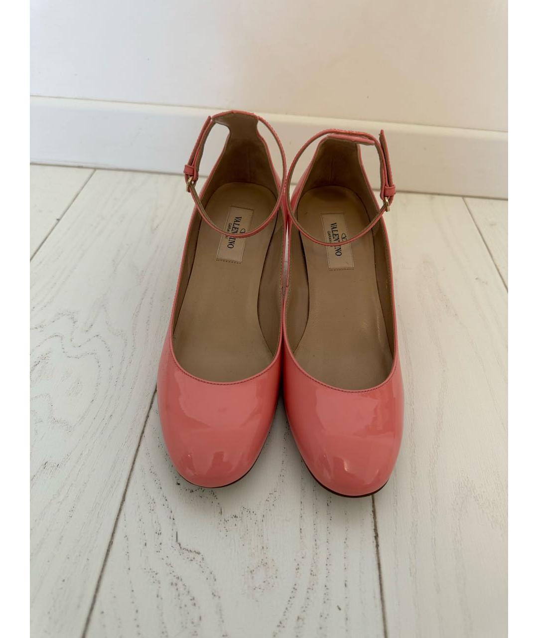 VALENTINO Розовые кожаные туфли, фото 2