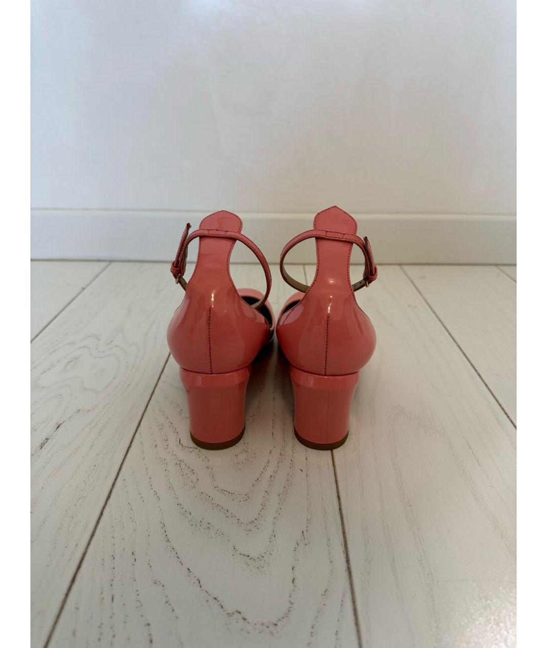 VALENTINO Розовые кожаные туфли, фото 4