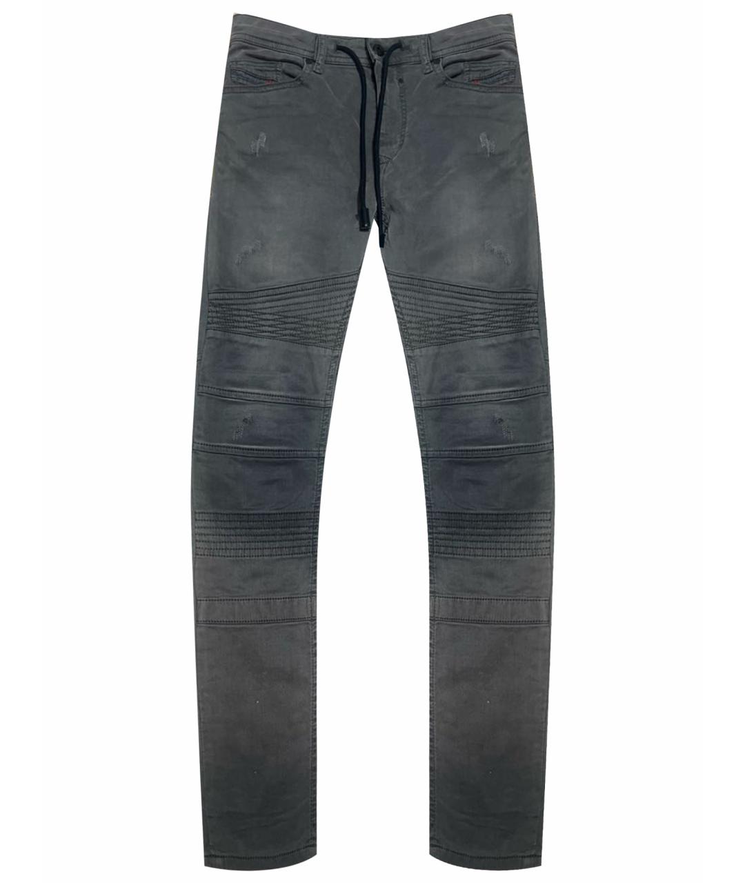 DIESEL Антрацитовые хлопковые джинсы слим, фото 1