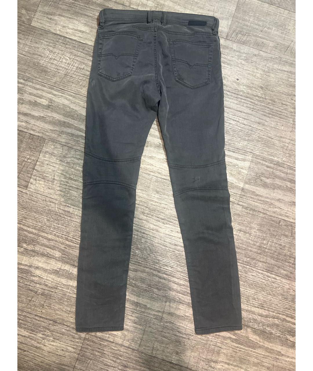DIESEL Антрацитовые хлопковые джинсы слим, фото 2