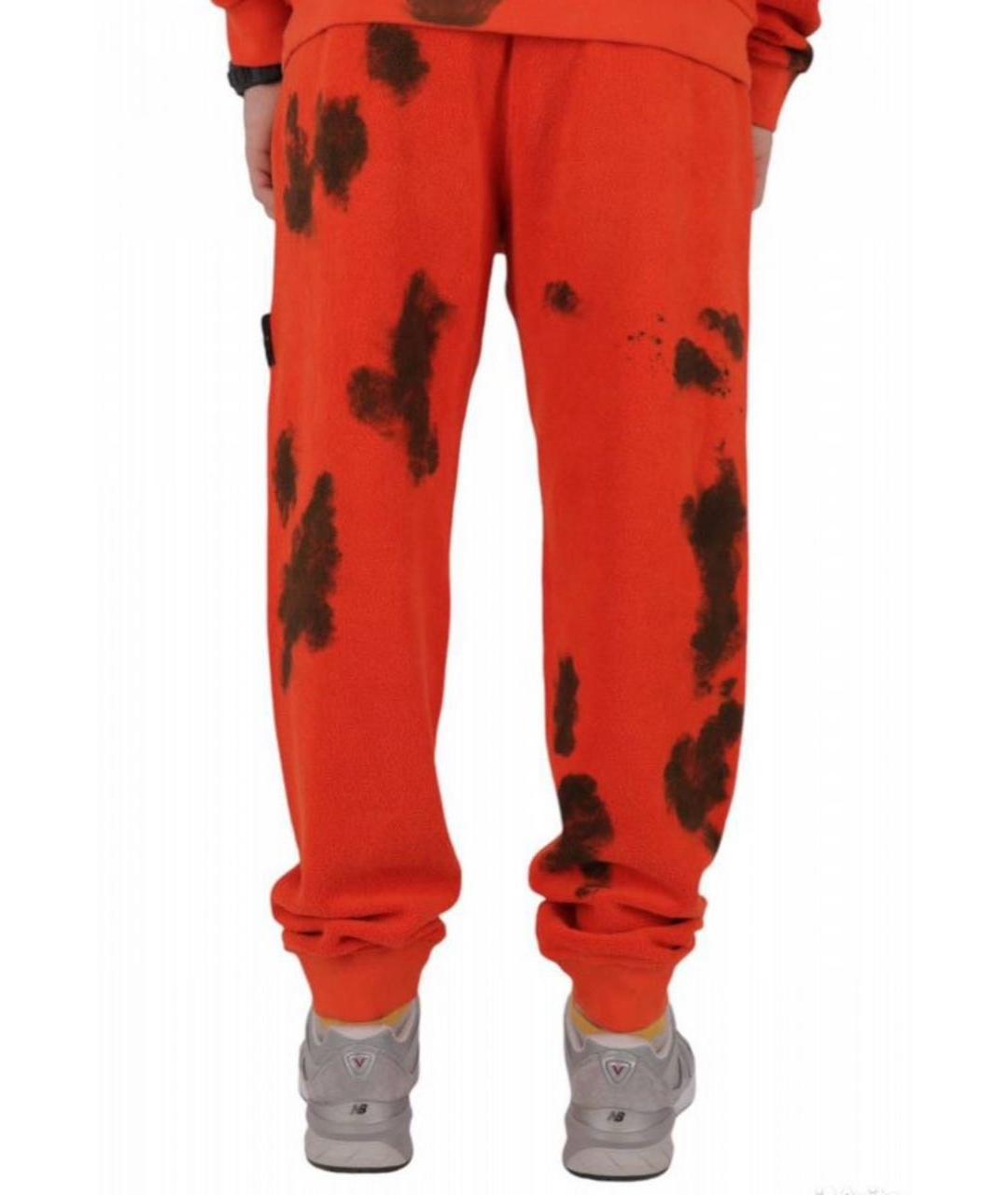 STONE ISLAND Красные хлопковые повседневные брюки, фото 3