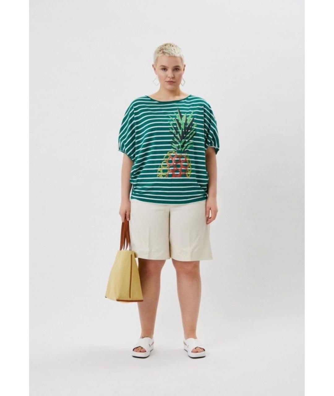 MAX MARA Бежевые хлопко-эластановые шорты, фото 7