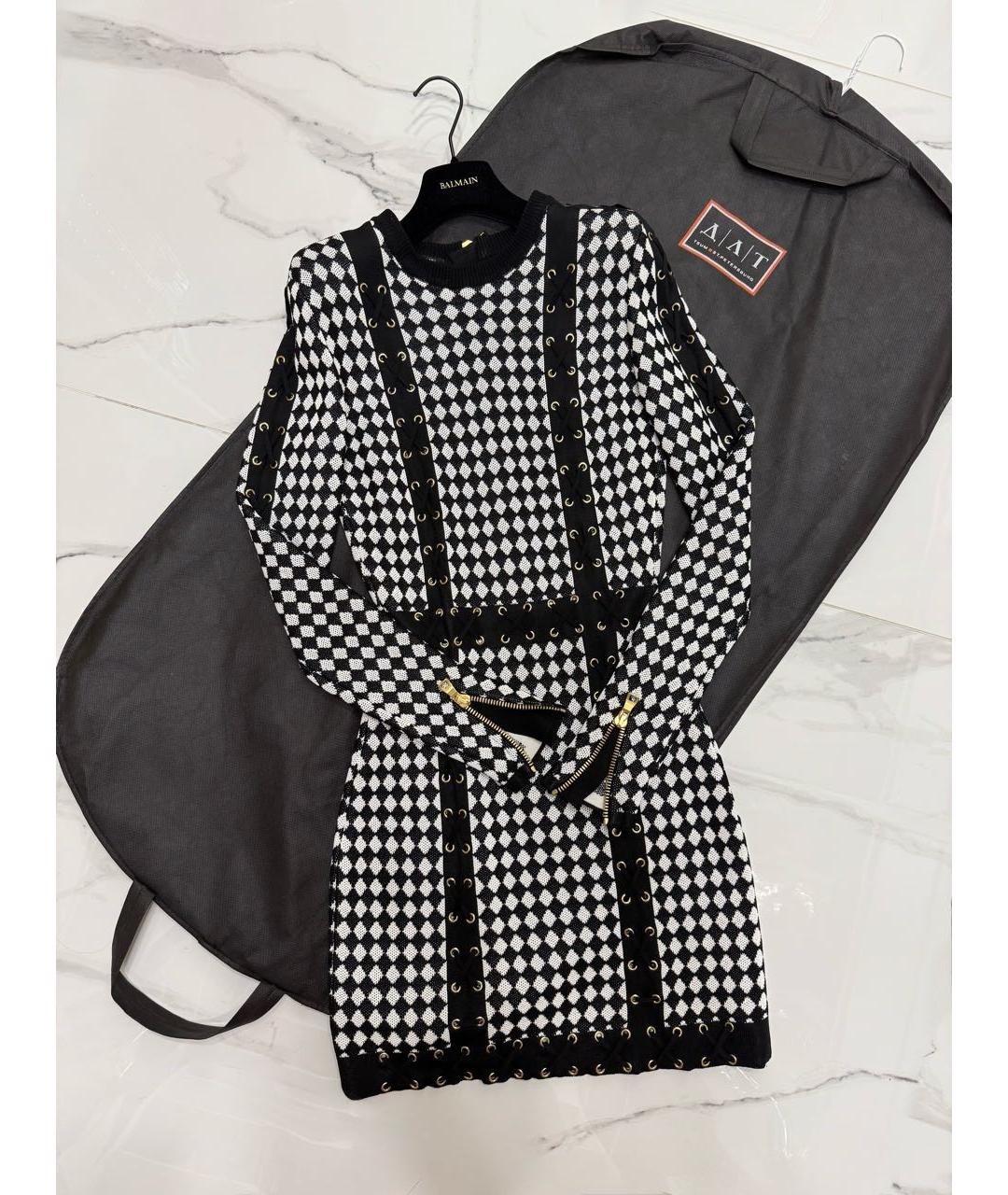 BALMAIN Черное повседневное платье, фото 4
