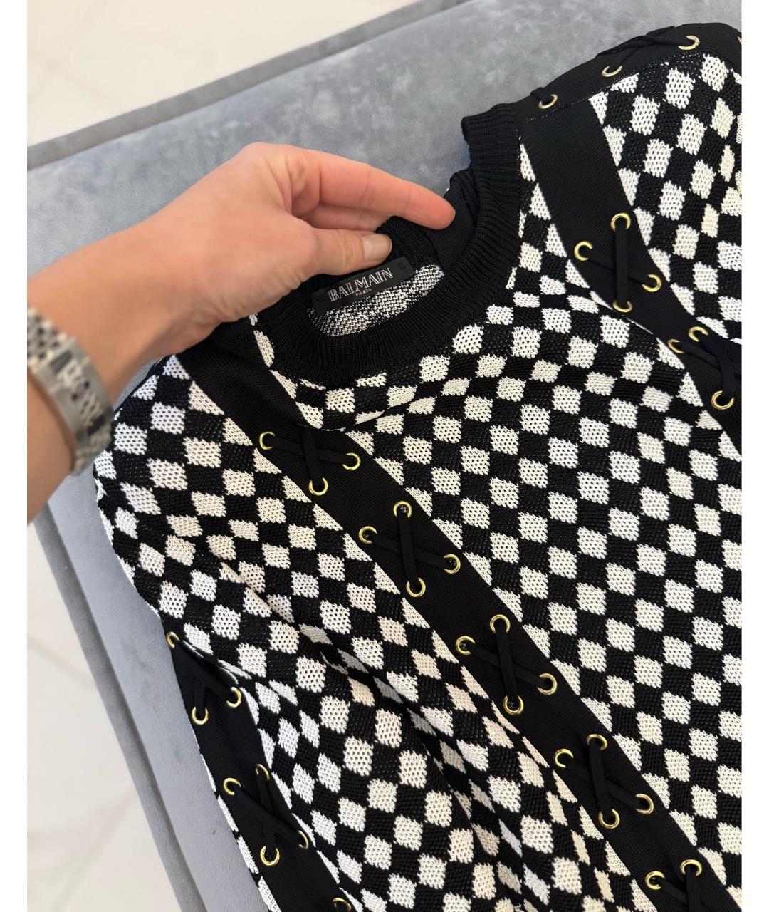 BALMAIN Черное повседневное платье, фото 4