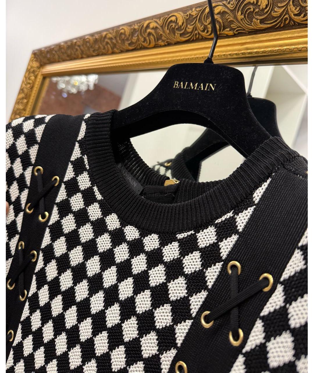 BALMAIN Черное повседневное платье, фото 7