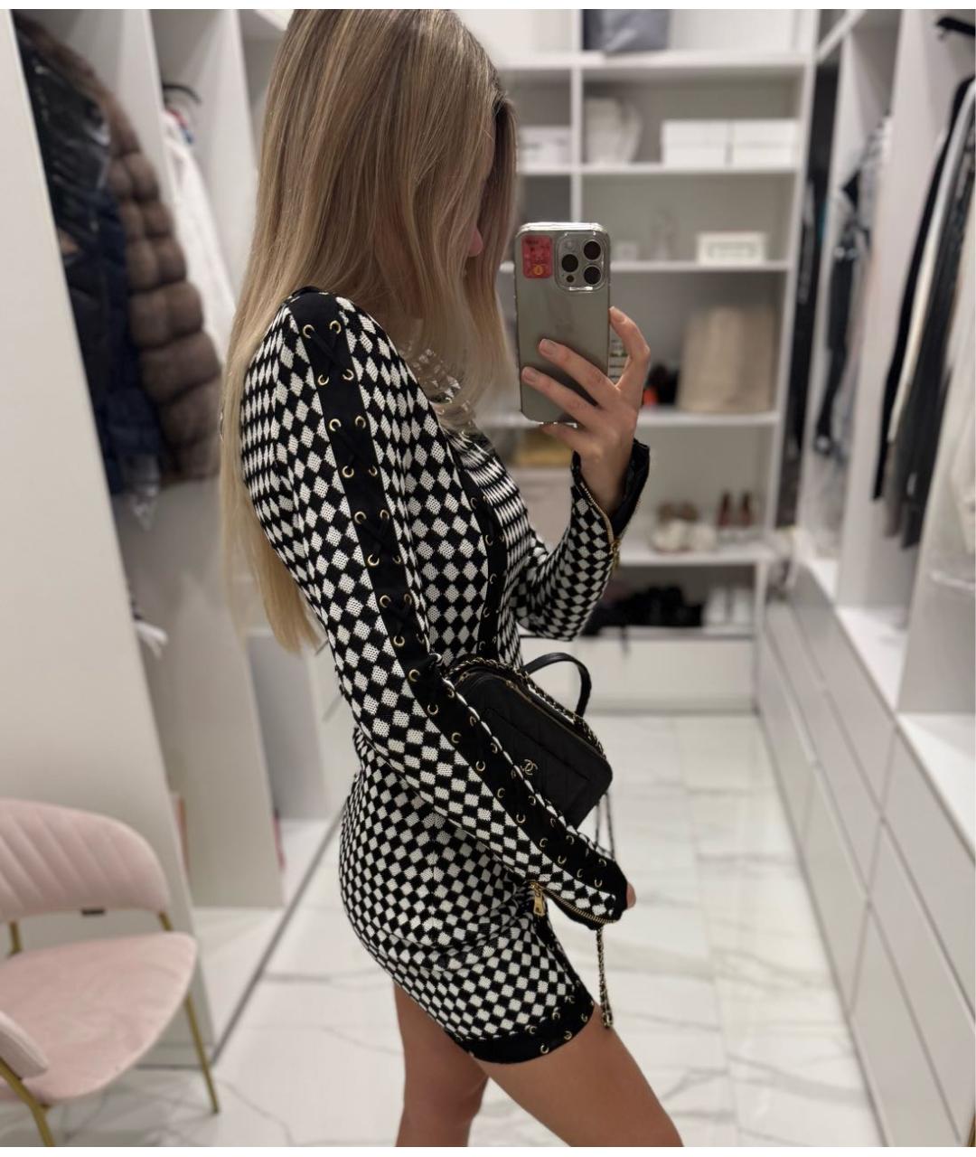 BALMAIN Черное повседневное платье, фото 7