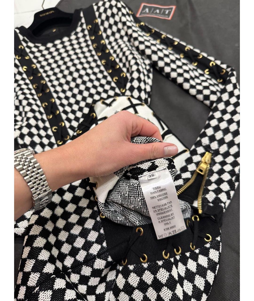 BALMAIN Черное повседневное платье, фото 6